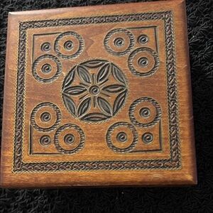 Wooden Decorative Box with Intricate Design